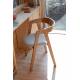 Lot de 2 Fauteuils Mads Zuiver Duo d'Assises en Bois et Tissu Blanc Sièges de Table 49x50x72cm