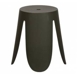 Pouf Extérieur Gardenia Kaki Athezza Tabouret Polypropylene Assise de Jardin Design 30x30x45cm