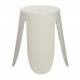 Pouf Extérieur Gardenia Blanc Athezza Tabouret Polypropylene Assise de Jardin Design 30x30x45cm