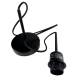 Suspension Lumineuse Lustre Luminaire Plafonnier Noir 1 Lampe Ampoule 12x12x127cm