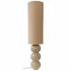 Lampadaire Pila Athezza Sable Lampe sur Pied en Acier et Abat-jour en Tissu Eclairage de Salon 30x30x130cm