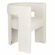 Chaise Design Médina Dutchbone Fauteuil Tendance Tissu Blanc Cassé Assise de Salon Originale 54x63x78cm