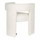 Chaise Design Médina Dutchbone Fauteuil Tendance Tissu Blanc Cassé Assise de Salon Originale 54x63x78cm