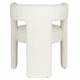 Chaise Design Médina Dutchbone Fauteuil Tendance Tissu Blanc Cassé Assise de Salon Originale 54x63x78cm