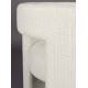 Chaise Design Médina Dutchbone Fauteuil Tendance Tissu Blanc Cassé Assise de Salon Originale 54x63x78cm
