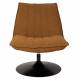 Fauteuil Jax Ocre Bouclé Woody Tendance Siège de Salon Cosy 66x78x81cm