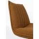 Fauteuil Jax Ocre Bouclé Woody Tendance Siège de Salon Cosy 66x78x81cm