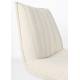 Fauteuil Jax Blanc Cassé Bouclé Woody Tendance Siège de Salon Cosy 66x78x81cm