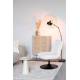 Fauteuil Jax Blanc Cassé Bouclé Woody Tendance Siège de Salon Cosy 66x78x81cm