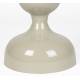Table d'Appoint Lars Ivoire Woody Bout de Canapé en Acier Sellette Design Finition Brillante 31x31x59cm