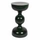 Table d'Appoint Lars Vert Woody Bout de Canapé en Acier Sellette Design Finition Brillante 31x31x59cm