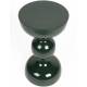 Table d'Appoint Lars Vert Woody Bout de Canapé en Acier Sellette Design Finition Brillante 31x31x59cm