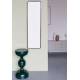 Table d'Appoint Lars Vert Woody Bout de Canapé en Acier Sellette Design Finition Brillante 31x31x59cm