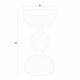 Table d'Appoint Lars Vert Woody Bout de Canapé en Acier Sellette Design Finition Brillante 31x31x59cm