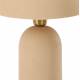 Lampe Kosse Athezza Luminaire à Poser en Acier Sable Eclairage Façon Champignon 26x26x37cm
