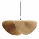 Supension Nacho Athezza Luminaire en Herbier Marin et Acier Lustre Design 36x39x91cm