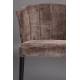 Lot de Deux Chaises Georgia Dutchbone Duo d'Assises en Velours Violet et Acier Noir Fauteuils de Table 60x62x78cm