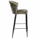 Lot de Deux Chaises de Bar Georgia Dutchbone Duo de Tabourets en Velours Vert et Acier Noir Assises de Bar 54x56x101cm