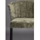 Lot de Deux Chaises de Bar Georgia Dutchbone Duo de Tabourets en Velours Vert et Acier Noir Assises de Bar 54x56x101cm