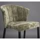 Lot de Deux Chaises de Bar Georgia Dutchbone Duo de Tabourets en Velours Vert et Acier Noir Assises de Bar 54x56x101cm