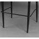 Lot de Deux Chaises de Bar Georgia Dutchbone Duo de Tabourets en Velours Vert et Acier Noir Assises de Bar 54x56x101cm