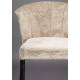 Lot de Deux Chaises de Bar Georgia Dutchbone Duo de Tabourets en Velours Beige et Acier Noir Assises de Bar 54x56x101cm