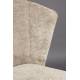 Lot de Deux Chaises de Bar Georgia Dutchbone Duo de Tabourets en Velours Beige et Acier Noir Assises de Bar 54x56x101cm