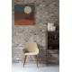 Chaise Taylor Dutchbone Fauteuil de Table en Frêne et Velours Beige Assise Seventies 56,5x59,5x83,5cm