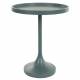 Table d'Appoint Jason Console Table Basse Zuiver Bois et Métal Bleue 46x46x56cm