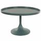 Table Basse Jason Console Table d'Appoint Zuiver Bois et Métal Bleu 42x69x69cm