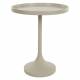 Table d'Appoint Jason Console Table Basse Zuiver Bois et Métal Beige 46x46x56cm