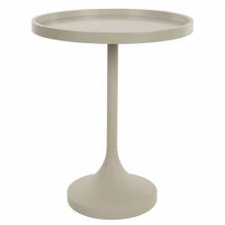 Table d'Appoint Jason Console Table Basse Zuiver Bois et Métal Beige 46x46x56cm