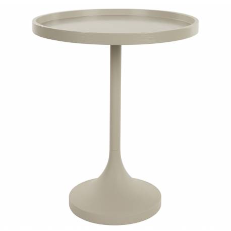 Table d'Appoint Jason Console Table Basse Zuiver Bois et Métal Beige 46x46x56cm