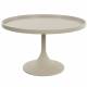 Table Basse Jason Console Table d'Appoint Zuiver Bois et Métal Beige 42x69x69cm