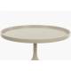 Table Basse Jason Console Table d'Appoint Zuiver Bois et Métal Beige 42x69x69cm