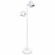Lampadaire Hydre Athezza Eclairage sur Pied en Acier Blanc et Or Luminaire Double 33x33x160cm