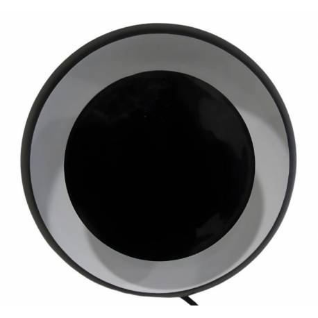 Applique Target Athezza Eclairage Mural en Acier Emaillé Noir Luminaire 13x38x38cm