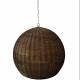 Suspension Maru Athezza Plafonnier Boule en Rotin Luminaire à Suspendre 109x109x109cm