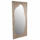 Miroir Carberry Athezza Glace sur Fond Bois Miroir Mural Rectangulaire 4x68x150cm