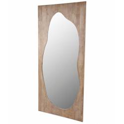 Miroir Carberry Athezza Glace sur Fond Bois Miroir Mural Rectangulaire 4x80x180cm