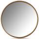 Miroir Gramdo Athezza Glace Ronde en Acier Finition Laiton Décoration Murale MM 3x80x80cm