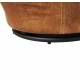 Fauteuil Achille Pivotant Signature Vintage Design Lounge Bar Siège de Salon Camel 86x87x96cm
