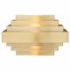 Applique State Building Signature Luminaire Mural Métal Doré Esprit Rétro-Vintage 23,5x24x38cm