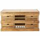Grand Billot Aubrac Signature Comptoir de Cuisine Meuble Rangement Acacia et Hévéa 60x90x180cm