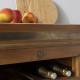 Grand Billot Aubrac Signature Comptoir de Cuisine Meuble Rangement Acacia et Hévéa 60x90x180cm