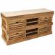 Grand Billot Aubrac Signature Comptoir de Cuisine Meuble Rangement Acacia et Hévéa 60x90x180cm
