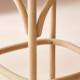Chaise de Bar Bistrot Signature Assise de Comptoir Siège de Bar en Chêne Couleur Oxydée et Paille de Riz 50x51x96cm