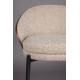 Lot de 2 Chaises de Comptoir Rodin Dutchbone Assises Hautes Bois et Tissu Tabourets de Bar 50x53x87cm