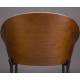 Lot de 2 Chaises de Comptoir Rodin Dutchbone Assises Hautes Bois et Tissu Tabourets de Bar 50x53x87cm