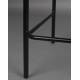 Lot de 2 Chaises de Comptoir Rodin Dutchbone Assises Hautes Bois et Tissu Tabourets de Bar 50x53x87cm